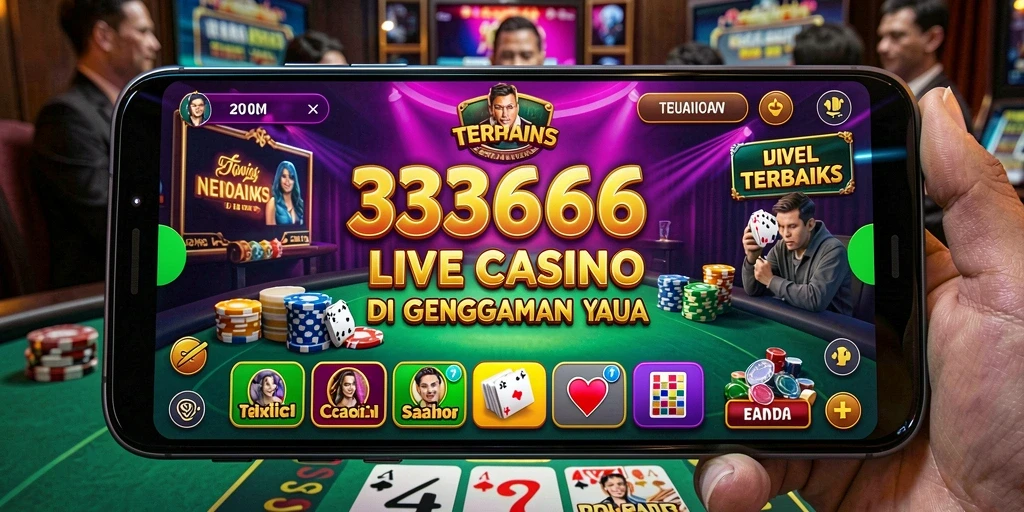 Tampilan menarik dari gameplay Live Casino di 333666.