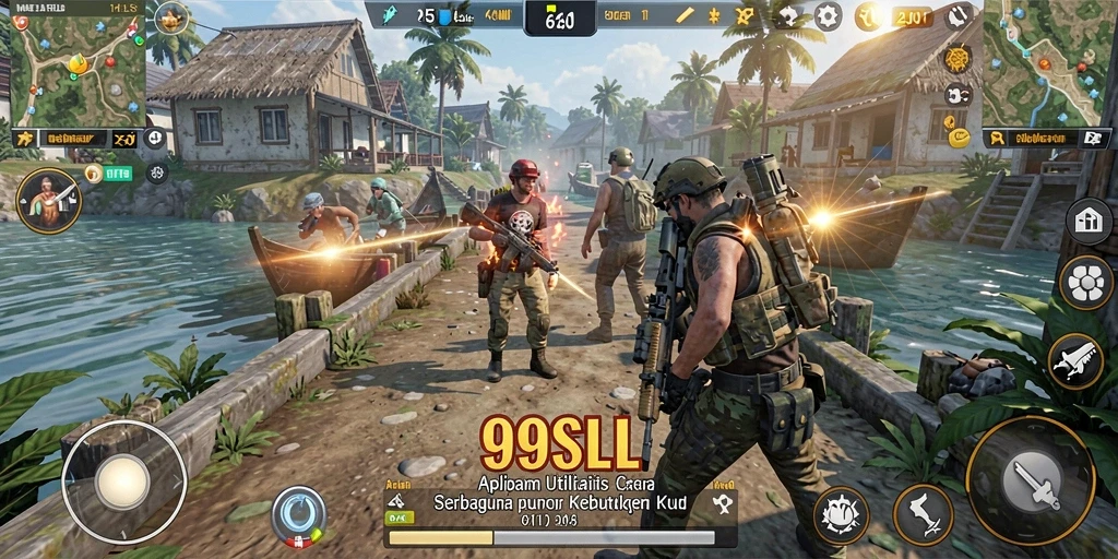 Tampilan antarmuka pengguna aplikasi 99SLL yang bersih dan efektivitas fitur utilitas.