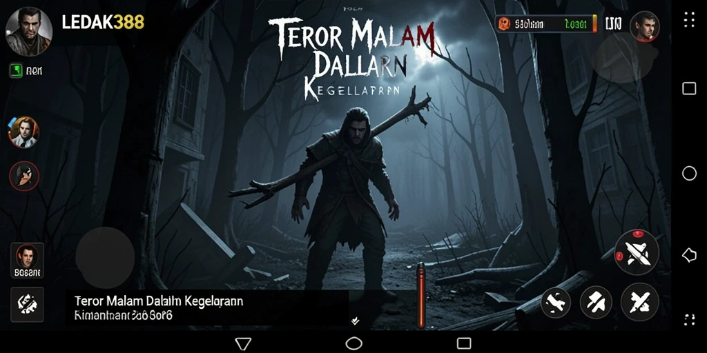 Tampak pengalaman gameplay menegangkan di <strong>LEDAK388</strong> dengan suasana yang mencekam.