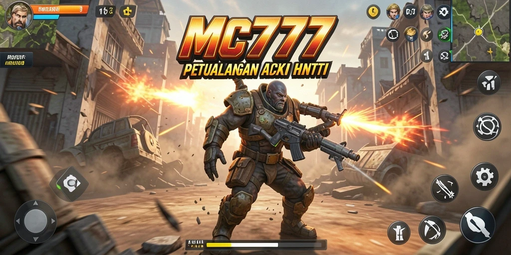 Tampilan gameplay seru dari MC777 yang penuh aksi.