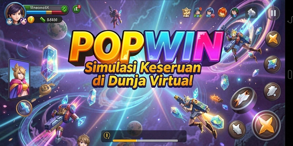 Tampilan menarik dari gameplay POPWIN yang memikat dan interaktif.