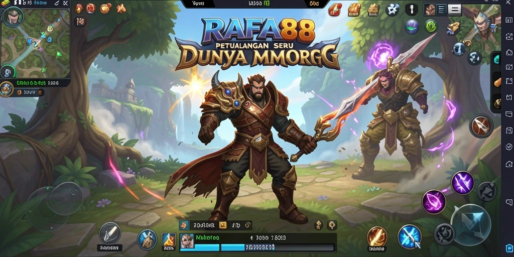 Tampilan gameplay seru dalam RAFA88 yang membawa Anda ke dunia fantasi.