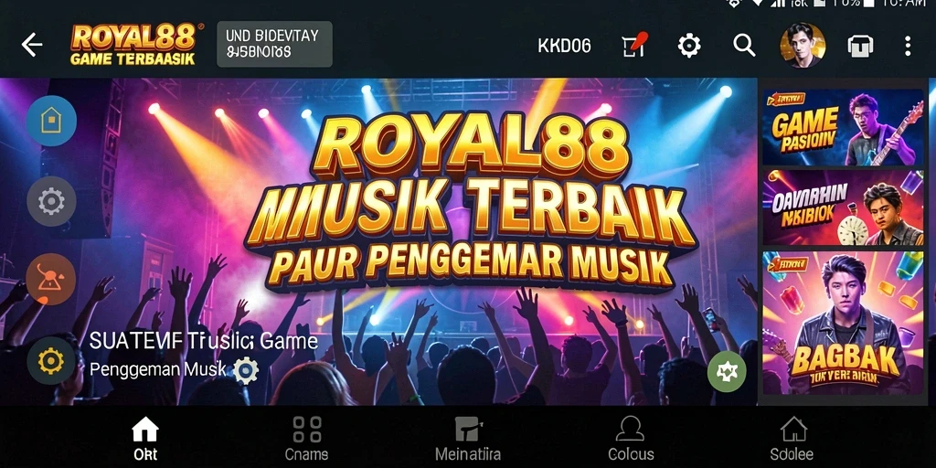 Screenshot gameplay ROYAL88 menampilkan aksi permainan musik yang seru.