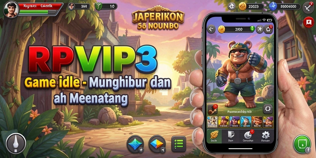 Tampak gameplay RPVIP3 yang santai dan menghibur.