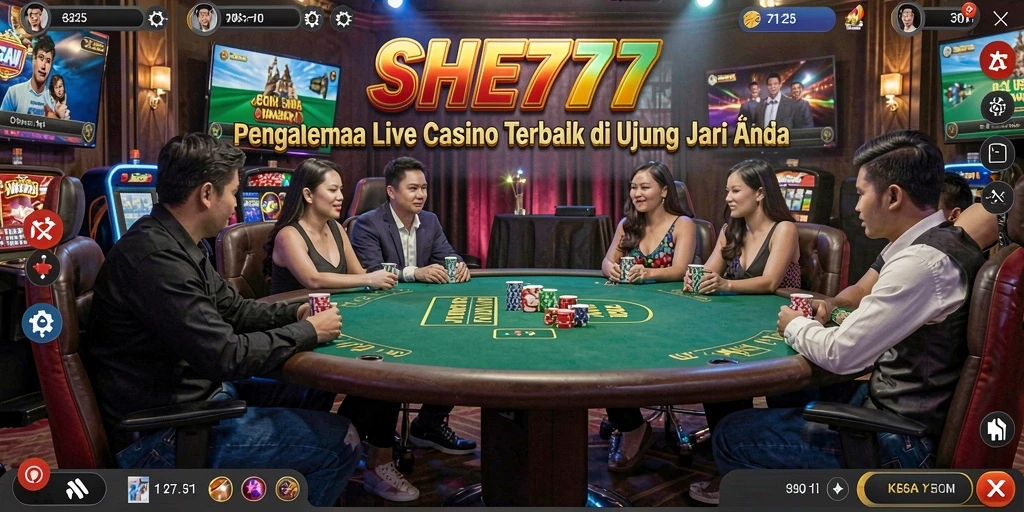 Gameplay Live Casino yang mendebarkan di SHE777.