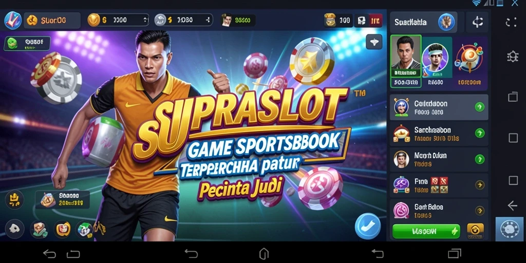 Tampilan gameplay menarik di aplikasi Sportsbook SUPRASLOT.