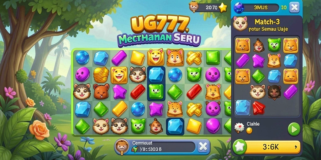 Tampilan gameplay UG777 yang menyenangkan dan penuh warna.